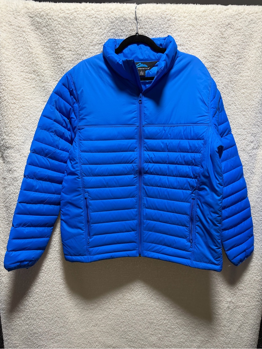 Tri-Mountain Canby Men's Size Large Brilliant Blue Quilted Puffer Jacket NWT